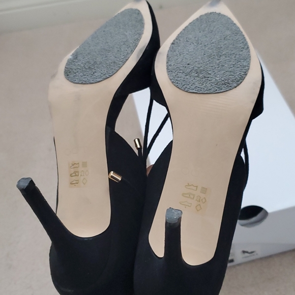 Aldo Black lace up high heels Sz. 8 - Picture 4 of 4